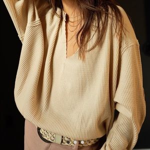 Free People Owen thermal tee, size Small